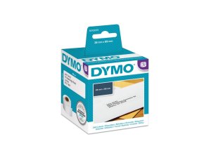 Dymo papírové štítky 89mm x 28mm, bílé, adresní, 2X130 ks, 99010, S0722370