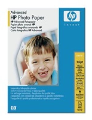 HP Advanced Glossy Photo Paper, foto papír, bez okrajů typ lesklý, zdokonalený typ bílý, 13x18cm, 5x7", 250 g/m2, 25 ks, Q8696A, i