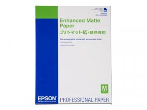 Epson Enhanced Matte - Matný - 260 mikronů - A2 (420 x 594 mm) - 192 g/m2 - 50 listy papír - pro SureColor P5000, SC-P7500, P900, P9500, T2100, T3100, T3400, T3405, T5100, T5400, T5405