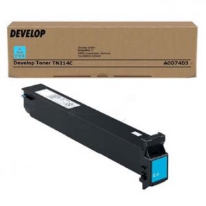 Toner Develop TN214C A0D74D3 azurový